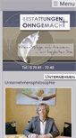Mobile Screenshot of bestattungen-ohngemach.de