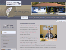 Tablet Screenshot of bestattungen-ohngemach.de